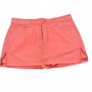 NWT American Eagle High Rise Coral Skort Size 6 Pockets  Description
